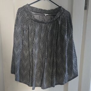 LuLaRoe Black and White A-Line Skirt